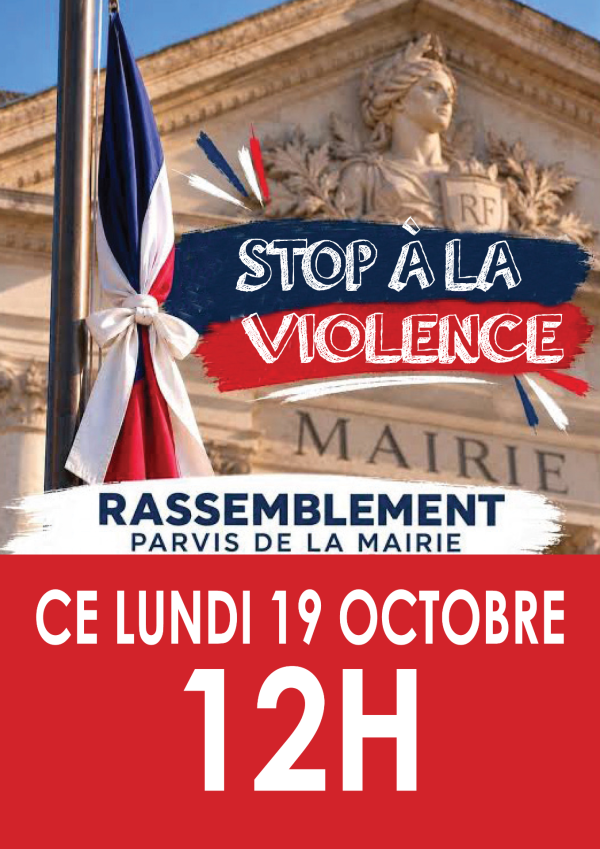 compo graphique stop à la violence 