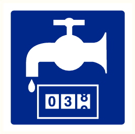 picto robinet d'eau et compteur