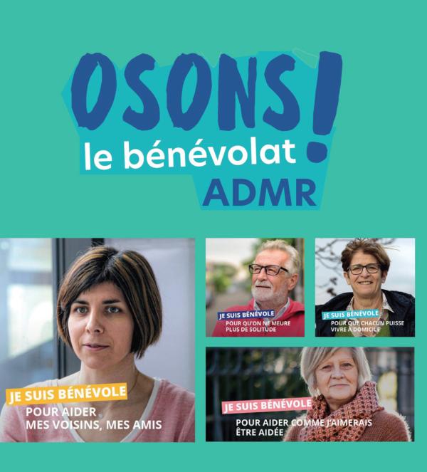 compo graphique sur OSONS le bénévolat à l'admr